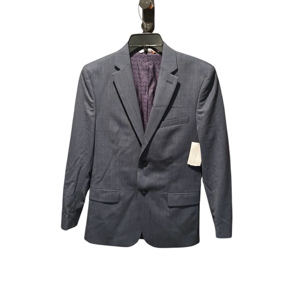 Pino Porte Boys Wool Blend Suit Jacket Blazer in Blue Size 16 NWOT - Picture 1 of 6